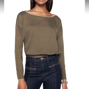 Ramy Brook Tina Long Sleeve top Size Small‎ NWT